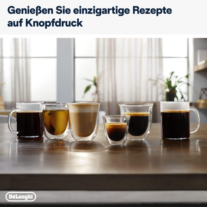 De’Longhi Magnifica Evo - Perfetto Kaffeevollautomat mit klassischem Milchaufschäumer, 4 One-Touch-Getränke, Cappuccino, Espresso Kaffeemaschine, Soft-Touch-Bedienfeld, Silber (ECAM292.33.SB)