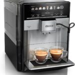 Siemens Kaffeevollautomat EQ6 plus s700, Milchsystem, 12 Getränke, automatische Reinigung des Milchsystems, Keramikmahlwerk, großes Touchdisplay, Edelstahl, TE657503DE