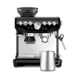 Sage - The Barista Express - Kaffeemaschine mit manuellem Milchaufschäumer & Mahlwerk - Automatisches Mahlen, individueller Milchschaum - Gebürsteter Edelstahl, Milchkännchen mit Temperaturregelung