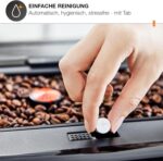 KRUPS Evidence One Kaffeevollautomat mit Milchschlauch, One-Touch-Cappuccino, 12 Getränkespezialitäten, 2-Tassen-Funktion, Farbdisplay, Kaffeemaschine, TÜV-Siegel, Schwarz, EA895N10
