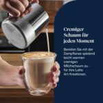 De'Longhi Siebträgermaschine La Specialista Arte EC9155.MB, Espressomaschine mit Mahlwerk, 8 Mahlgrade, 15 Bar, 3 Temperaturen, Milchschaumdüse, 1550W, 1,7L Tank, Edelstahl/Schwarz inkl. Barista-Kit