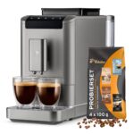 Tchibo Kaffeevollautomat Esperto2 Caffè mit 2-Tassen-Funktion für Caffè Crema und Espresso, Granite Black - INKLUSIVE Kaffeeprobierset GRATIS