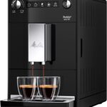 Melitta Purista – Kaffeevollautomat mit Lieblingskaffee-Funktion, Kaffeemaschine mit Mahlwerk und 3-stufig Einstellbarer Kaffeestärke, für Kaffee und Espresso, Schwarz