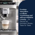 De’Longhi Magnifica Evo Next - Perfetto Kaffeevollautomat mit LatteCrema-Milchaufschäumer, 13 One-Touch-Getränke, Coffee- und Cappuccino Kaffeemaschine, farbiges Touch-Display, Titan (ECAM312.80.SB)