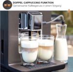 KRUPS Evidence One Kaffeevollautomat mit Milchschlauch, One-Touch-Cappuccino, 12 Getränkespezialitäten, 2-Tassen-Funktion, Farbdisplay, Kaffeemaschine, TÜV-Siegel, Schwarz, EA895N10
